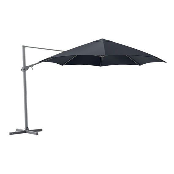 Pandanus Cantilever Umbrella - Charcoal Pandanus Cantilever Umbrella - Charcoal