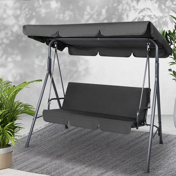 Patio Swing Couch - Black