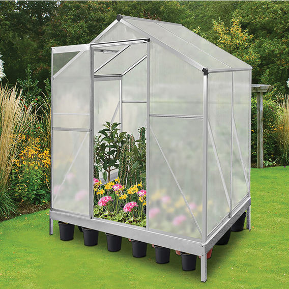 Aluminium Frame Greenhouse 1.3 x 1.9m Aluminium Frame Greenhouse 1.3 x 1.9m