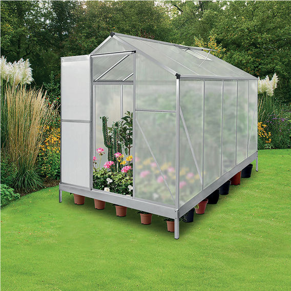 Aluminium Frame Greenhouse 2.5 x 1.9m Aluminium Frame Greenhouse 2.5 x 1.9m