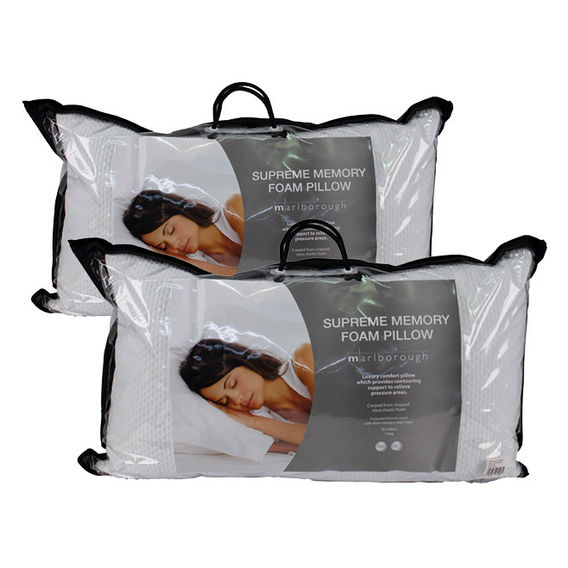 Supreme Memory Foam Pillow Twin Pack