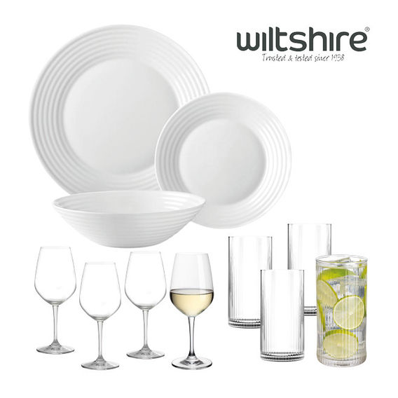 Wiltshire Ripple 18pc Dining Set Bundle Wiltshire Ripple 18pc Dining Set Bundle