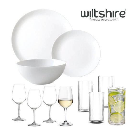 Wiltshire Coupe 18pc Dining Set Bundle