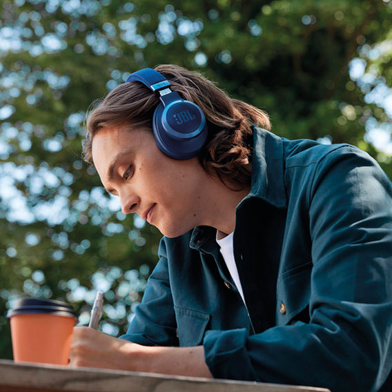 JBL Live 770 Wireless Over Ear NC HeadPhones - Blue JBL Live 770 Wireless Over Ear NC HeadPhones - Blue