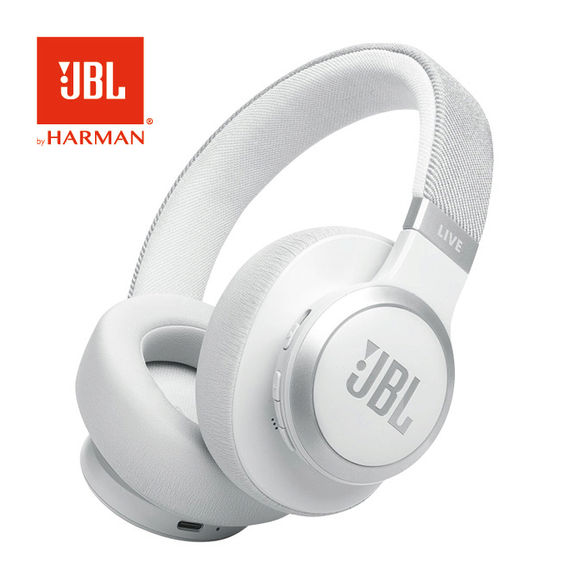 JBL Live 770 Wireless Over Ear NC HeadPhones - White JBL Live 770 Wireless Over Ear NC HeadPhones - White