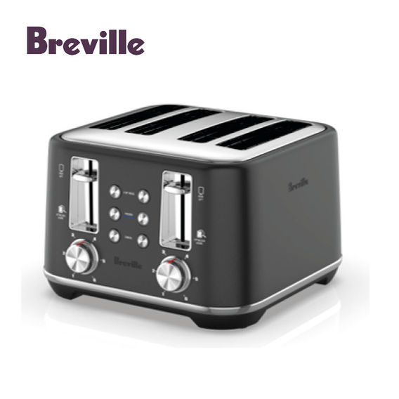 Breville 4 Slice Toaster - Matte Black Breville 4 Slice Toaster - Matte Black