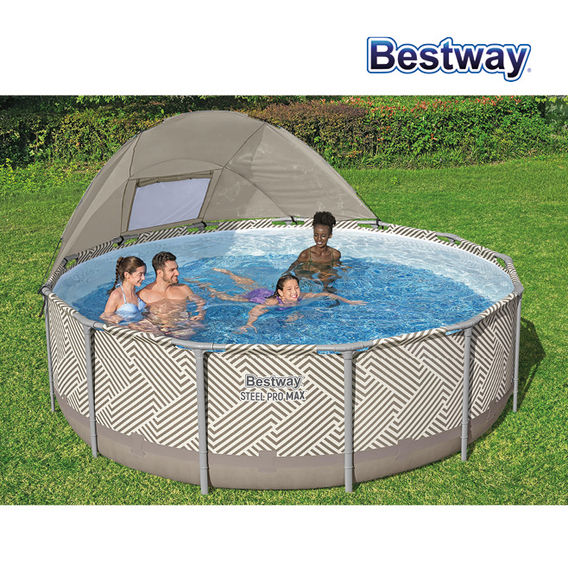 Bestway Steel Pro MAX 3.96m x 1.07m Canopy Round Pool Set Bestway Steel Pro MAX 3.96m x 1.07m Canopy Round Pool Set