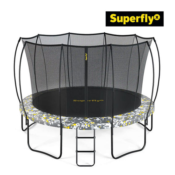 Superfly X 12ft Trampoline / Sunshade & Hoop Bundle