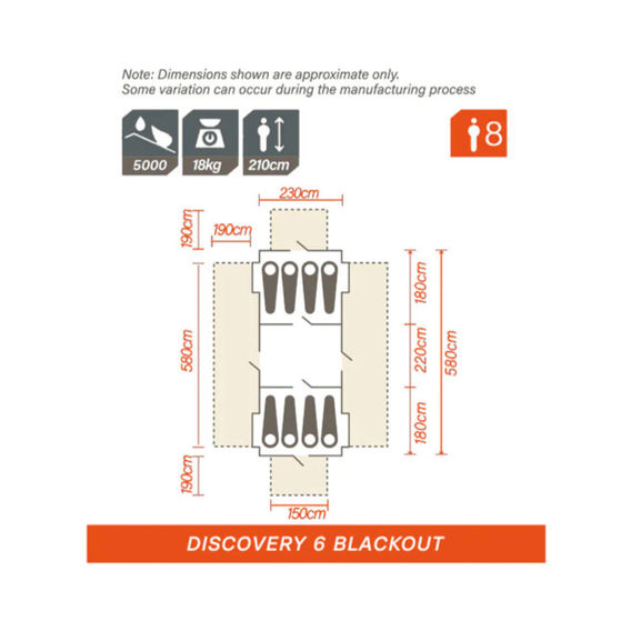Discovery 6 Blackout Tent Discovery 6 Blackout Tent