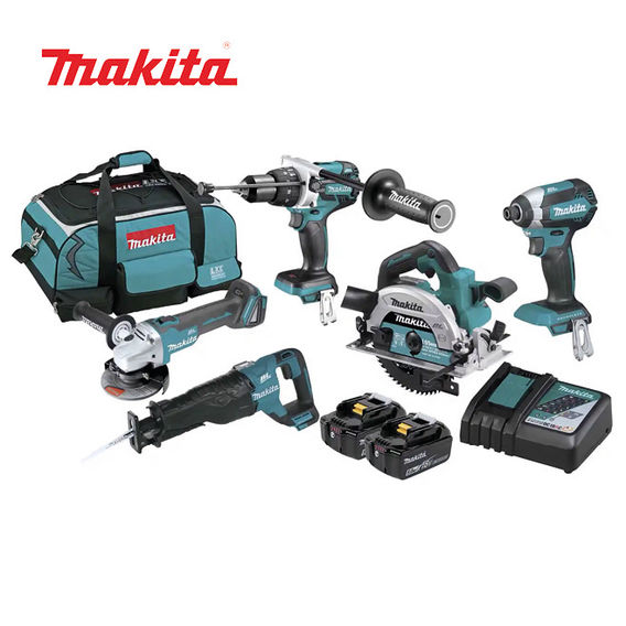 Makita 18V Job Site 5 Piece Brushless LXT 5.0Ah Kit