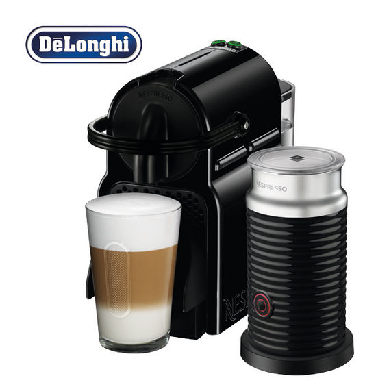 DeLonghi Inissia Nespresso Capsule Coffee Machine & Aeroccino3 - Black DeLonghi Inissia Nespresso Capsule Coffee Machine & Aeroccino3 - Black