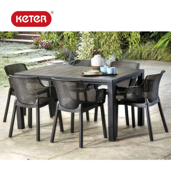 Keter Julie Table with 6 Elisa Chairs Keter Julie Table with 6 Elisa Chairs