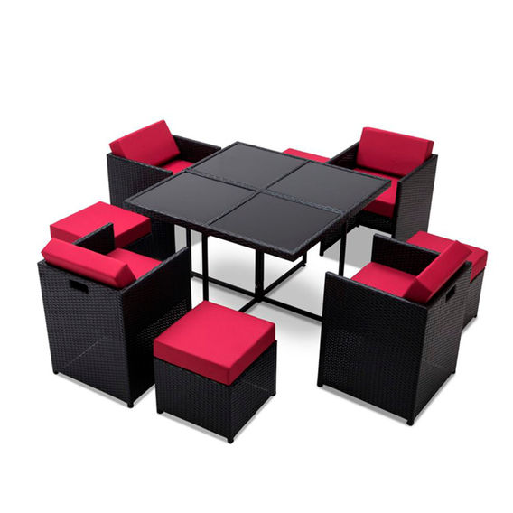 9 Piece Outdoor Dining Set 9 Piece Outdoor Dining Set