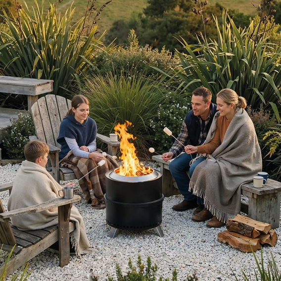 Smokeless Fire Pit 49cm - Black