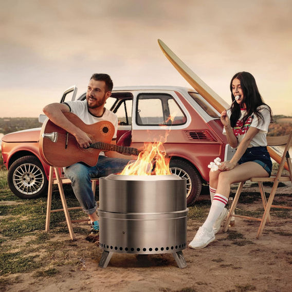 Smokeless Fire Pit 49cm - SS Smokeless Fire Pit 49cm - SS