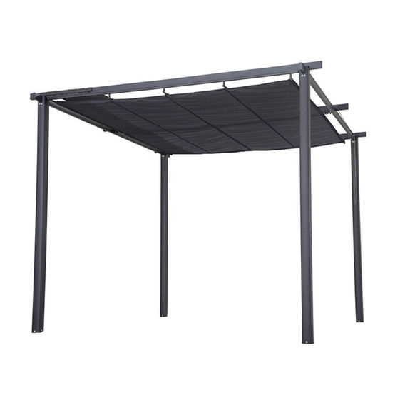 Freestanding Pergola w/Retractable Canopy 3m x 4m