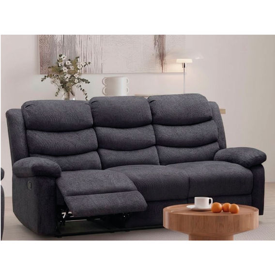 Norfolk 3 Seater Recliner Sofa - Dark Grey