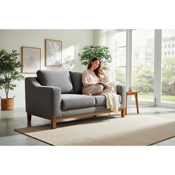 Havana 2 Seater Sofa - Grey