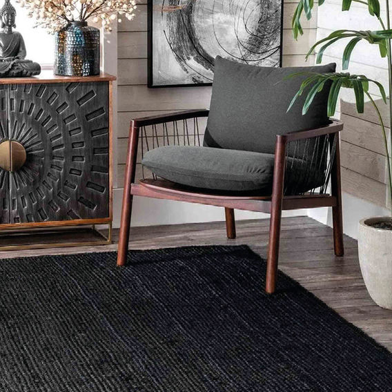 Charcoal Jute Rug - 150x220cm Charcoal Jute Rug - 150x220cm