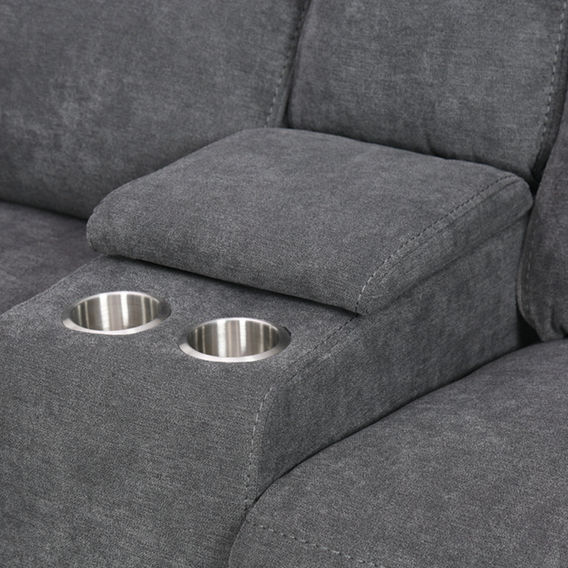 Senator Corner Suite LHF - Gunmetal Grey Senator Corner Suite LHF - Gunmetal Grey