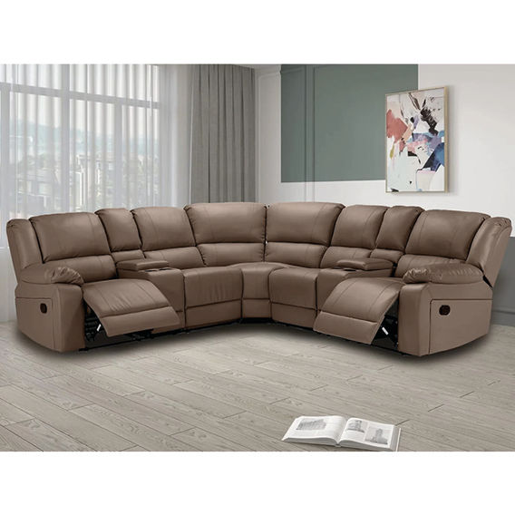 Caetlin Recliner Corner Sofa - Brown Caetlin Recliner Corner Sofa - Brown