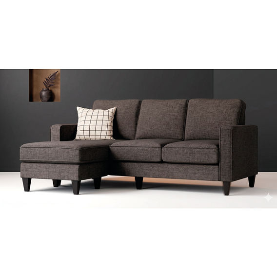 Chelsey 3 Seater Reversible Chaise - Dark Grey