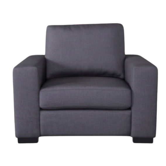 Zahra Single Chair - Dark Grey