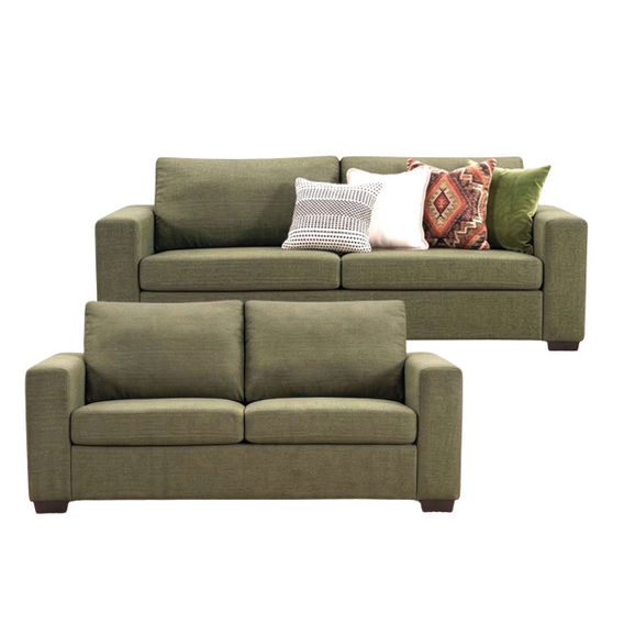 Zahra 3+2 Seater Bundle - Green