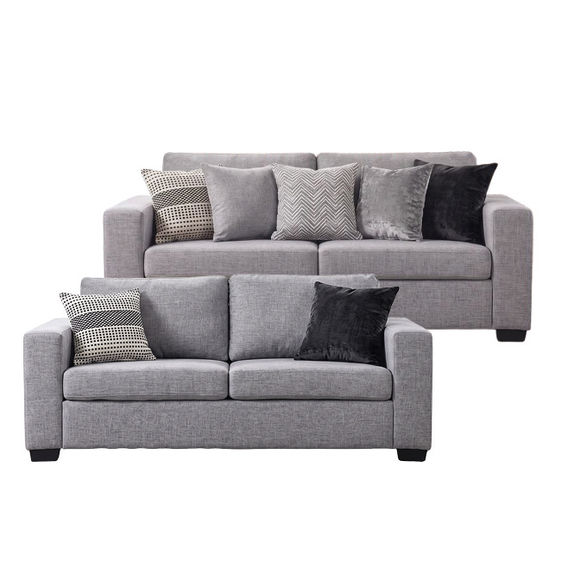 Zahra 3+2 Seater Bundle - Light Grey Zahra 3+2 Seater Bundle - Light Grey