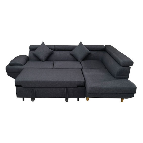 Stella Sectional Sofa Bed - Charcoal