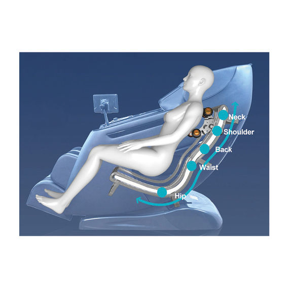 4D Massage Chair with Touchscreen & Speakers
