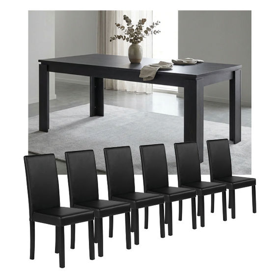 7 Piece Manhattan 180cm Dining Table Suite