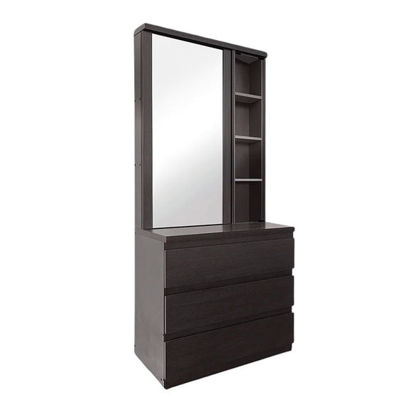 Tiko 3 Drawer Dresser with Storage Mirror