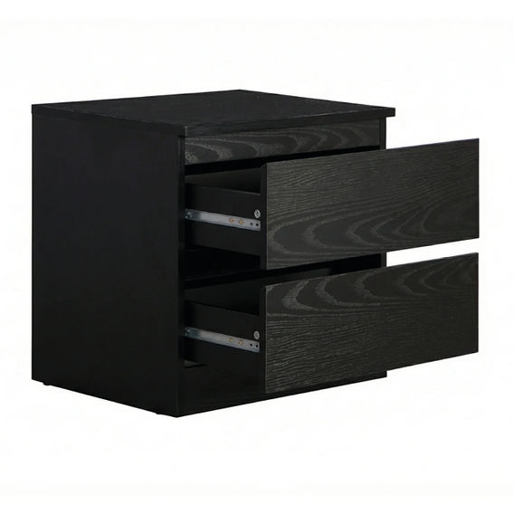 Exclusive Black Night Stand - Set of 2 Exclusive Black Night Stand - Set of 2