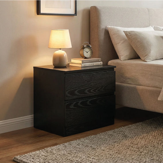 Exclusive Black Night Stand - Set of 2 Exclusive Black Night Stand - Set of 2