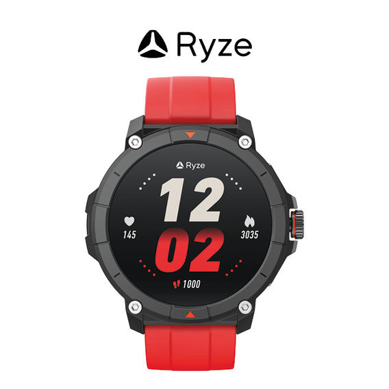 Ryze Trek Smart Watch GPS - Black/Red Ryze Trek Smart Watch GPS - Black/Red