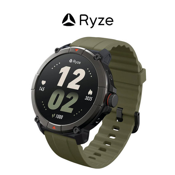 Ryze Trek Smart Watch GPS - Olive/Black Ryze Trek Smart Watch GPS - Olive/Black