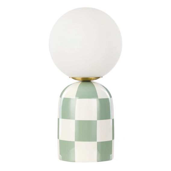 Emporium Archie Table Lamp Green & White Emporium Archie Table Lamp Green & White