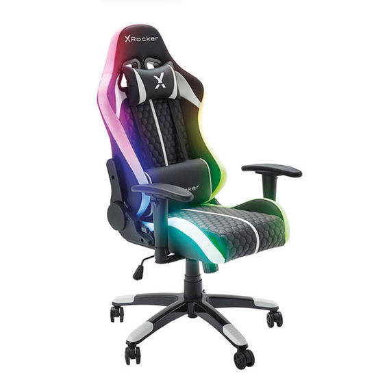 X Rocker Arteon Junior Esports Gaming Office Chair with RGB Neo Motion Sync LED - Black/White X Rocker Arteon Junior Esports Gaming Office Chair with RGB Neo Motion Sync LED - Black/White