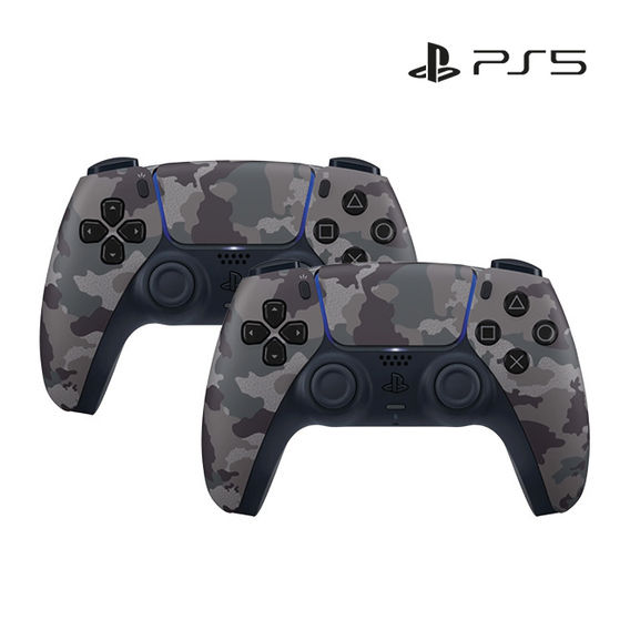 PS5 DualSense Wireless Controller - Grey Camouflage