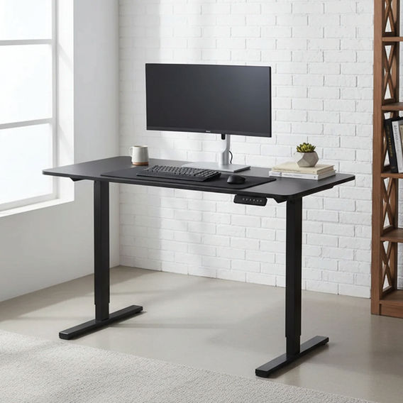 1.2m Height Adjustable Desk - Black