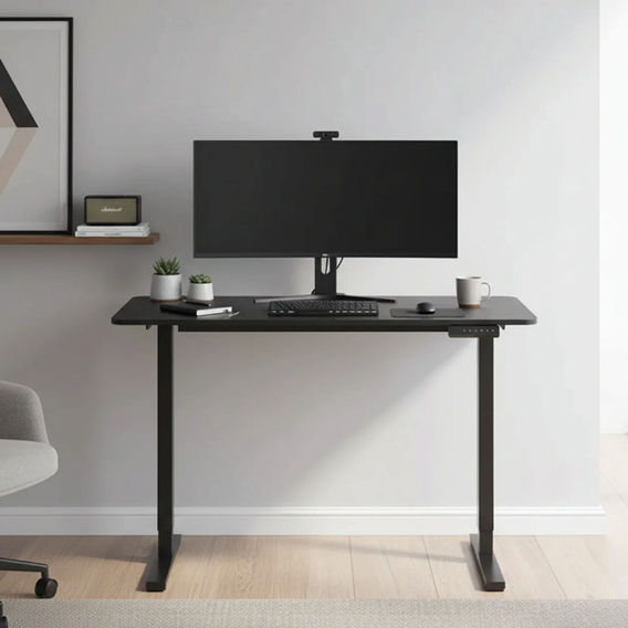 1.2m Height Adjustable Desk - Black