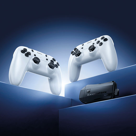 TV Game Stick with 2x Wireless Controller, 20000 Classic Games