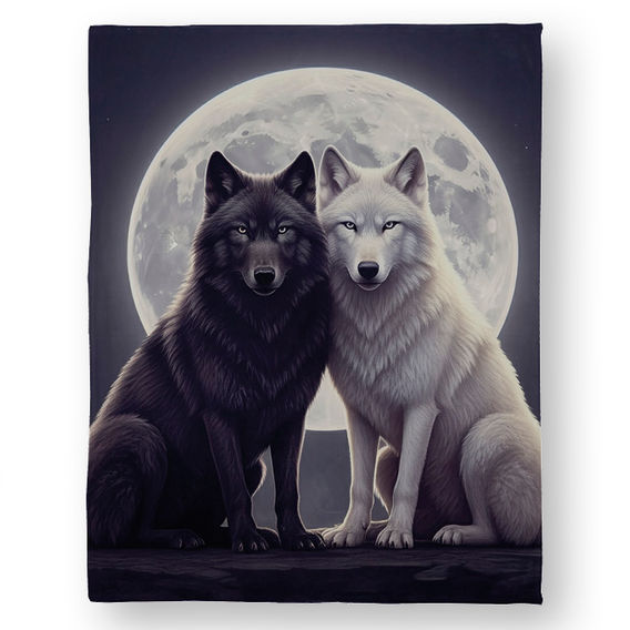 Two Wolves Printed Quilt Cover Bundle - Queen Two Wolves Printed Quilt Cover Bundle - Queen