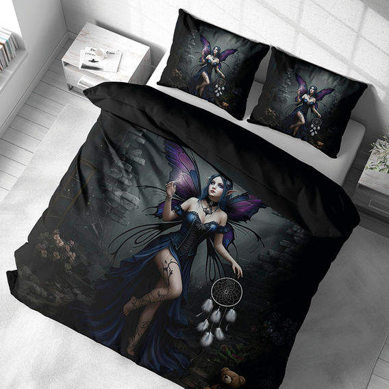 Purple Fairy Printed Quilt Cover Bundle - Double