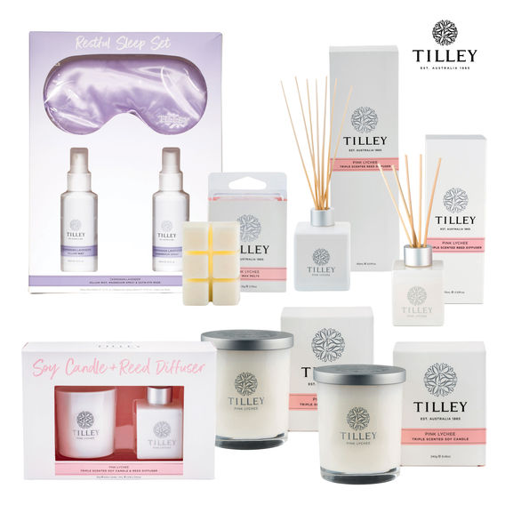 Tilley Pink Lychee Décor Gift Pack Tilley Pink Lychee Décor Gift Pack