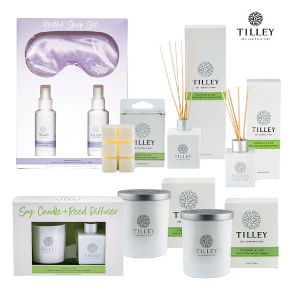 Tilley Candles Coconut & Lime Décor Gift Pack Tilley Candles Coconut & Lime Décor Gift Pack