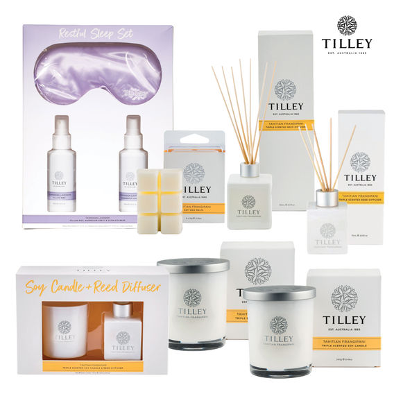 Tilley Candles Tahitian Frangipani Décor Gift Pack Tilley Candles Tahitian Frangipani Décor Gift Pack
