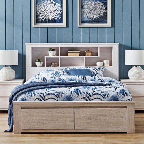 Sedona 2Drw/Bookshelf Queen Bed